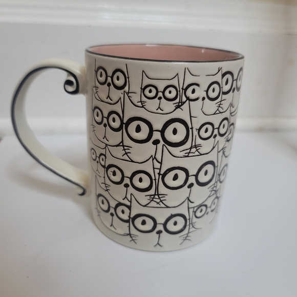 Spectrum Designz Cat Glasses Embossed Tea Coffee Mug Stoneware - Picture 9 of 14